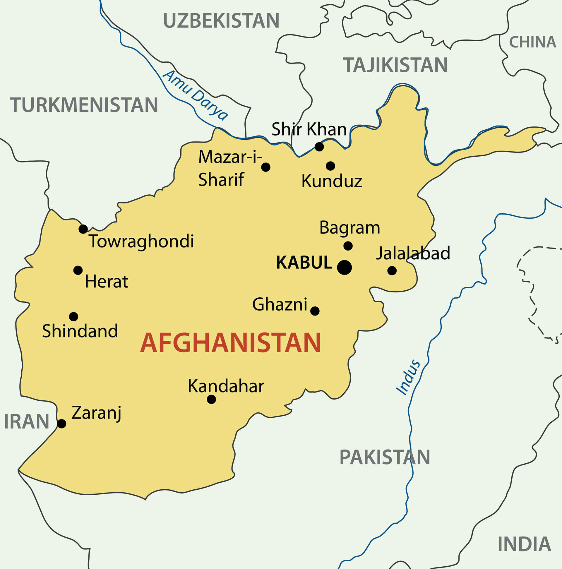 Islamic Republic of Afghanistan Map